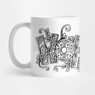 Hope hand drawn motivation lettering quote Mug